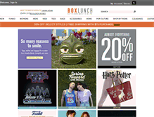 Tablet Screenshot of boxlunch.com